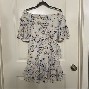 Lucca Couture Off Shoulder Floral Mini Dress
